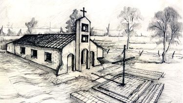 PILAR VIEJO. La capilla del Pilar en 1750.