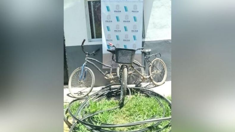 Los ladrones sustrajeron 15 metros de cable del tendido público. .