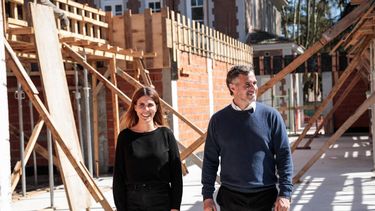 EN OBRA. Federico Achával destacó el avance de la Universidad de Pilar.
