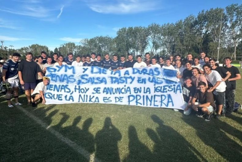 Champagnat ganó y también celebró el bautismo en División Superior de uno de sus jugadores.