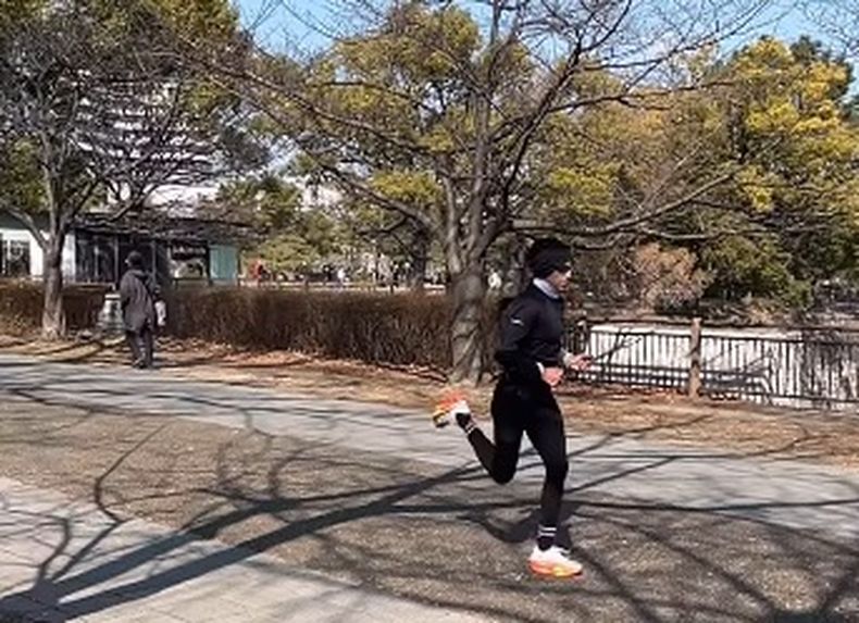 Daiana Ocampo en su ltimo trabajo del sbado en Japn