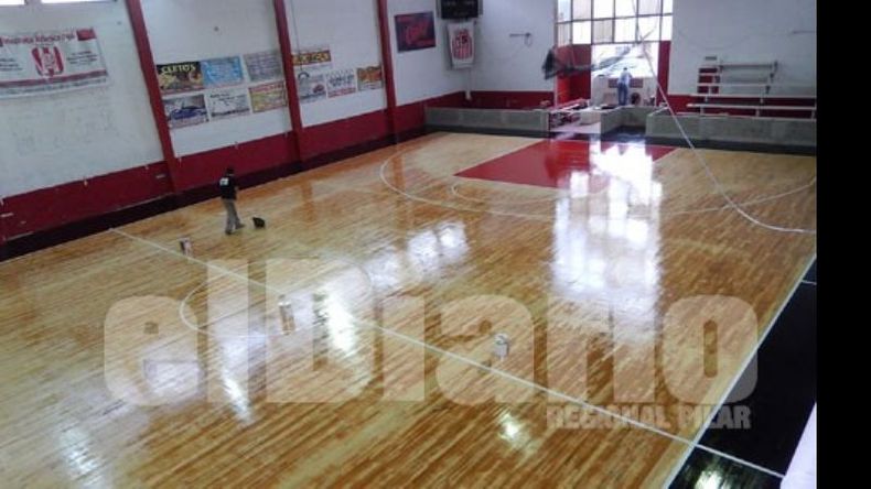 OBRA. Así está hoy el gimnasio del Rancho..