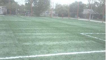 A LA ESPERA. La cancha sintética de fútbol y hockey del Club Zelaya..
