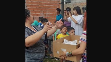 Los juguetes se repartieron en Del Viso, Presidente Derqui y La Lonja.