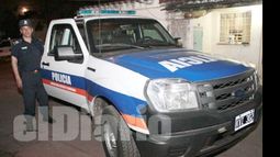 Custodiado. Uno de los móviles, anoche, en la Distrital..