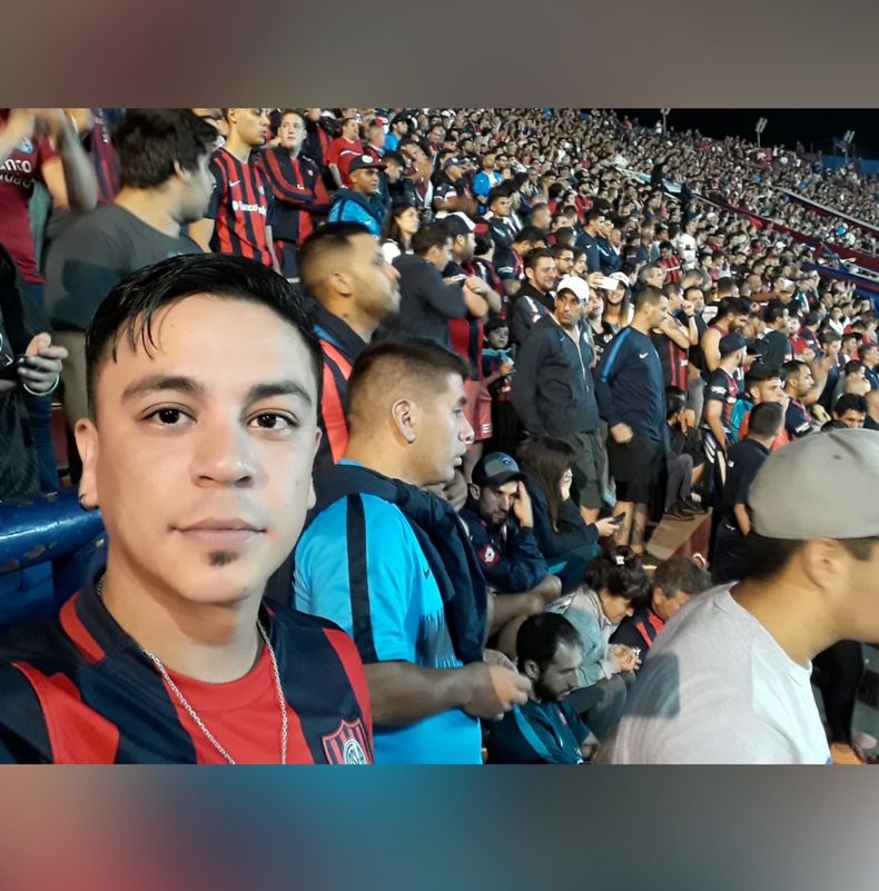 TRIBUNA. Rodrigo García era fanático de San Lorenzo.