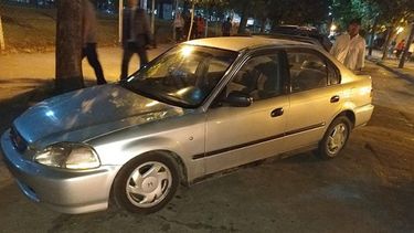 El Honda Civic implicado en el hecho..