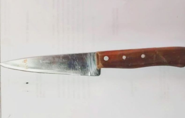 El cuchillo utilizado por el mayor de los hermanos para concretar el ataque.