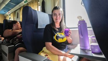 40 mil personas se movilizaron en tren durante el fin de semana. .