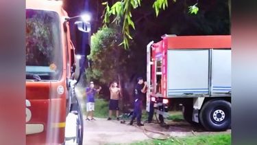 El incendio se produjo en una vivienda del barrio Villa Verde.