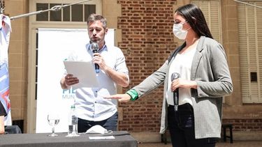 SÍ, JURO. Eva Molina se convirtió en la primera secretaria de la Mujer de Pilar..