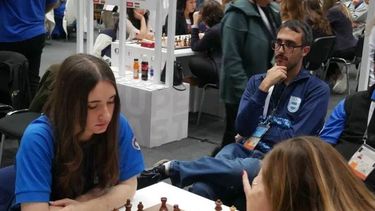 Francisco en plena competencia.