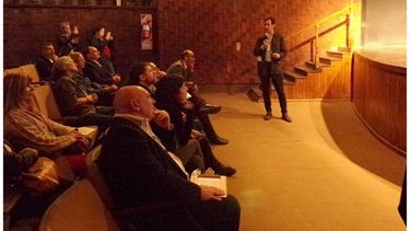 PRESENTACIÓN. Juan Pablo Caputo fue uno de los oradores de la exposición. .