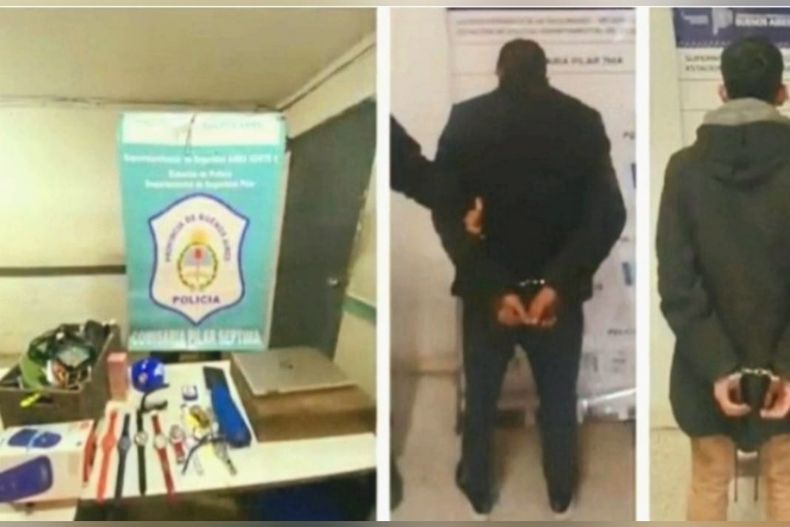 Los delincuentes fueron detenidos por el robo en una casa en Del Viso.&nbsp;