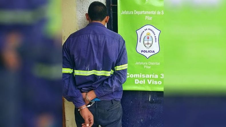 Uno de los dos detenidos. .