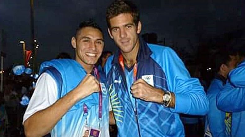 RECUERDO. Yamil Peralta con Del Potro en Londres 2012..