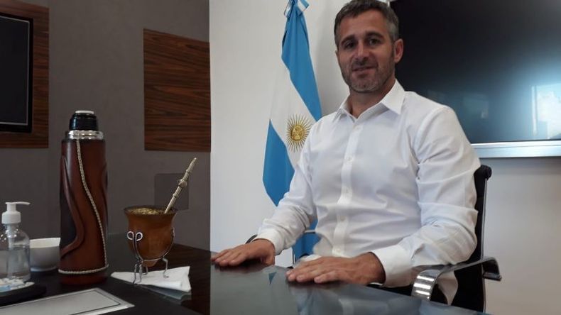 VUELTA AL RUEDO. Este lunes, el intendente retomó su agenda de trabajo. .