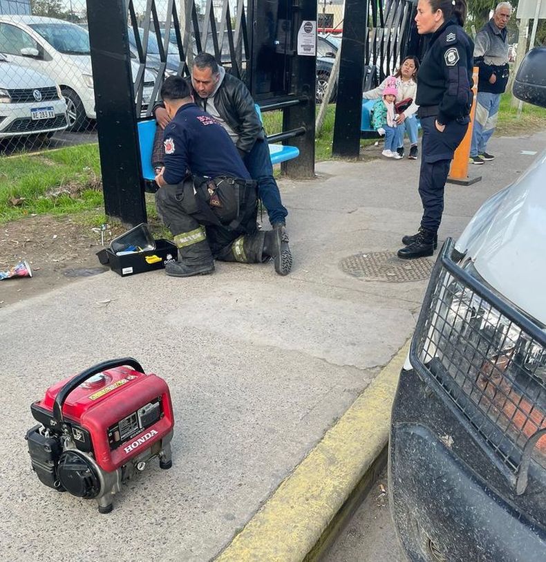 Tras el incidente, el menor resultó ileso.&nbsp;