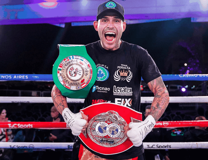CINTURONES. Yoel El Chacal Peralta es el actual campeón latino welter FIB.