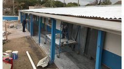 TRABAJOS. Las obras se hacen con el Fondo Educativo..