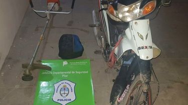 MOTO. La habían robado de la casa junto a otros elementos..
