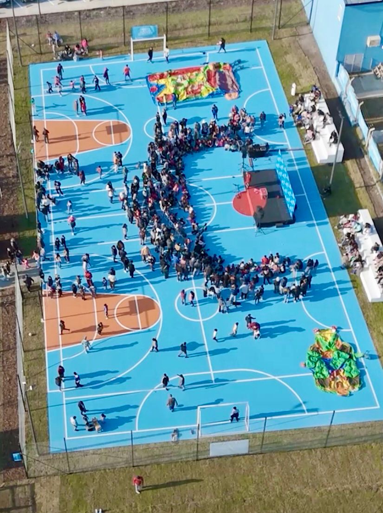 DESDE ARRIBA La nueva plaza de La Pilarica ya es el corazoacuten comunitario del barrio