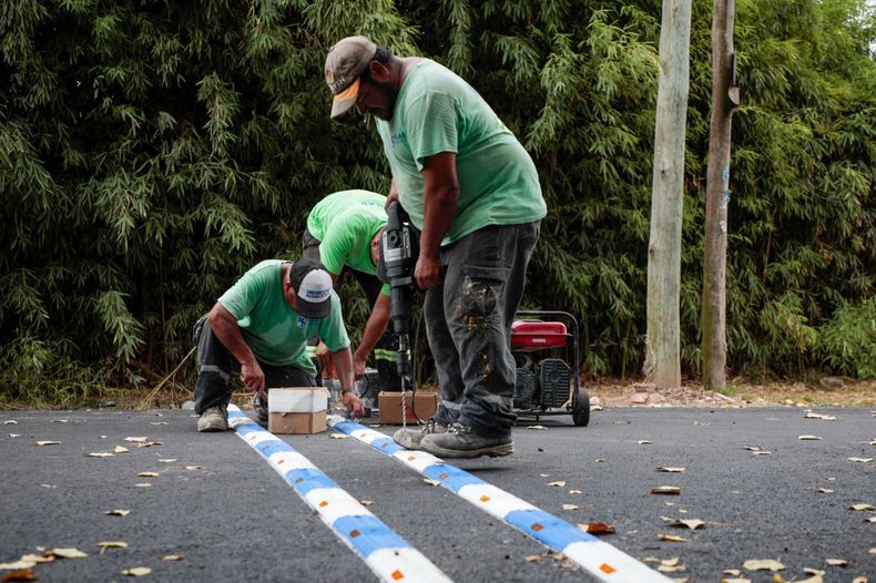 OBRAS Achval recorri los nuevos asfaltos en Alberti