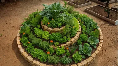 Huerta en espiral: una forma diferente de cultivar Huerta en espiral: una forma diferente de cultivar