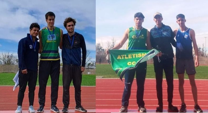 Silver Peralta y Daniel Luna en los podios del Campeonato Provincial U23.
