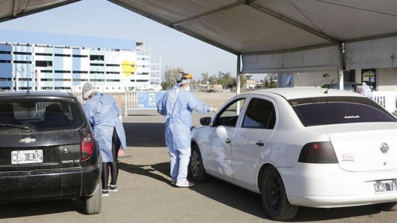 CONTROL. El centro de diagnóstico del Kilómetro 46 sigue con alta demanda..