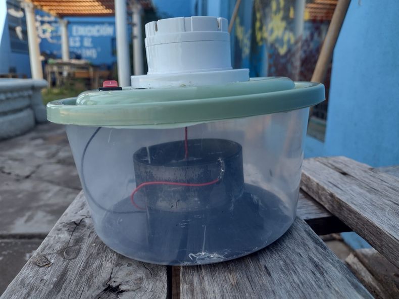 La alarma fue construida en la T&eacute;cnica N&deg;3 de Del Viso con elementos de bajo presupuesto.