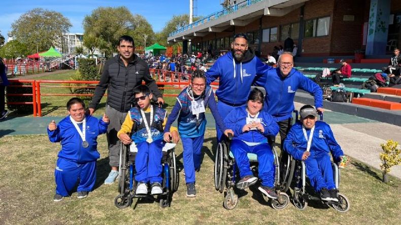 Los medallistas de este martes en el Atletismo PCD..