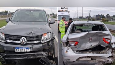 El conductor del automóvil fue trasladado al Hospital Central de Pilar.