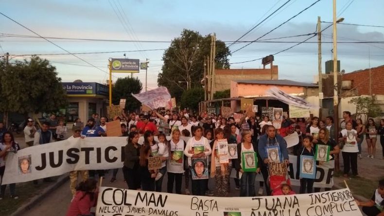 MOVILIZADOS. El pedido de justicia por Alejandro Marín se hizo escuchar..