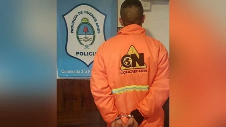 El agresor intentó resistirse a la autoridad, finalmente fue detenido. .