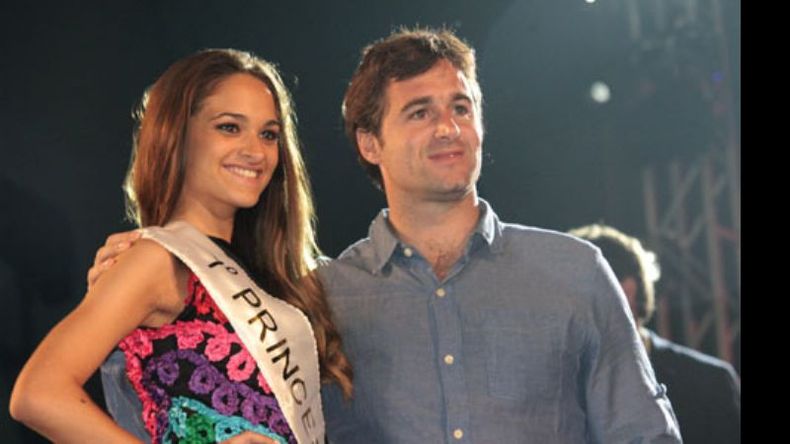 Anró, 1ª princesa, con Federico de Achával..