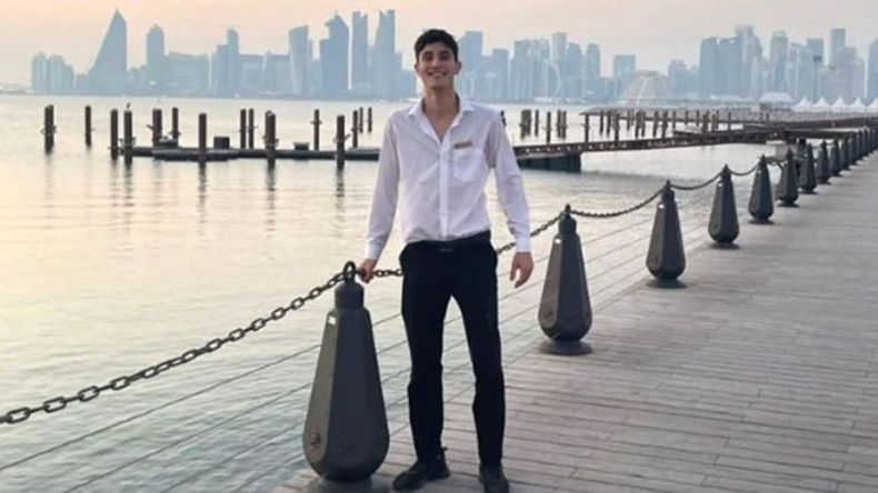GRAN EXPERIENCIA. Así está tomando Franco su estadía en el país del Mundial. .