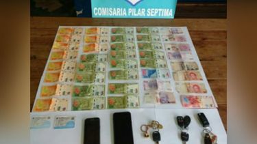 Parte de lo incautado a los asaltantes..