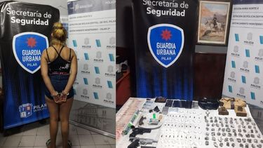 La joven fue sorprendida en plena actividad..