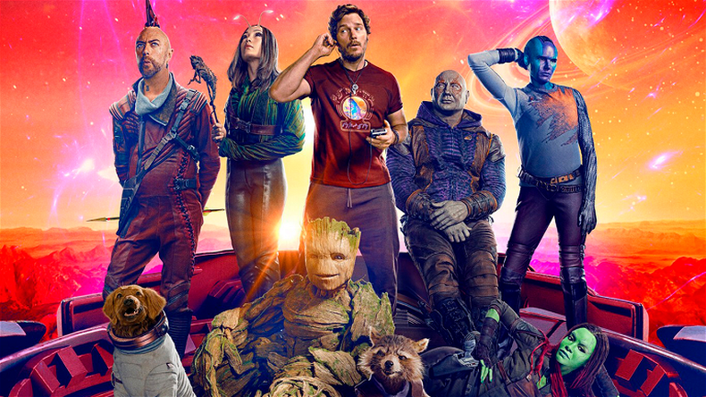 “GUARDIANES DE LA GALAXIA 3”. Una de las películas en cartelera.
