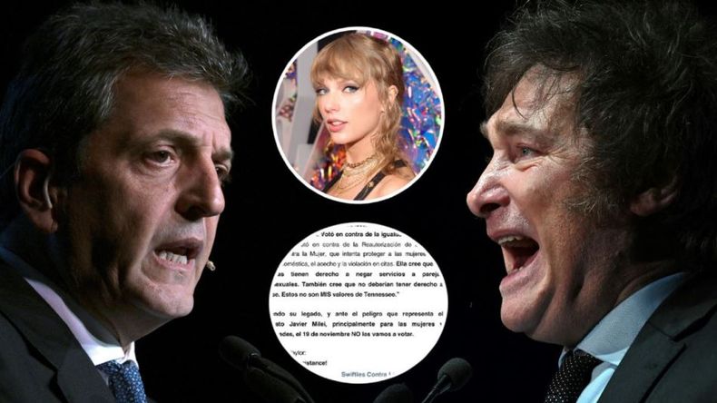 Fans de Taylor Swift llaman a no votar a Javier Milei en el balotaje. (bing.com).jpg
