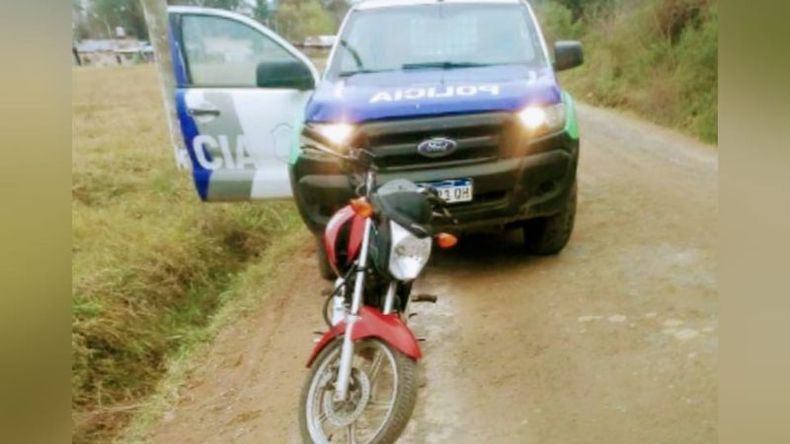 La moto había sido robada en septiembre de 2020. Foto: @juancaimpacto.