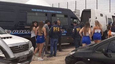OPERATIVO. Fue realizado el domingo en el autódromo de Rosario..