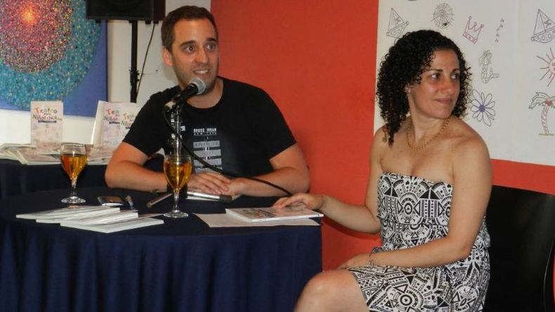 Darget, junto a Patricia Catania..