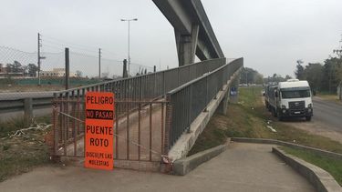 El puente está inutilizado desde mayo de 2023.