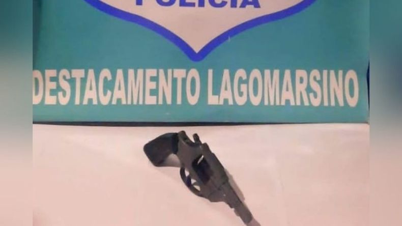 El arma hallada tenía la numeración suprimida. .