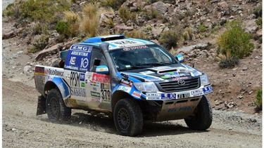 FINAL. Naivirt completó 10 de las 12 etapas hasta que el motor de la Toyota se rompió..