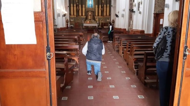 Los fieles pudieron ingresar luego de 120 días..