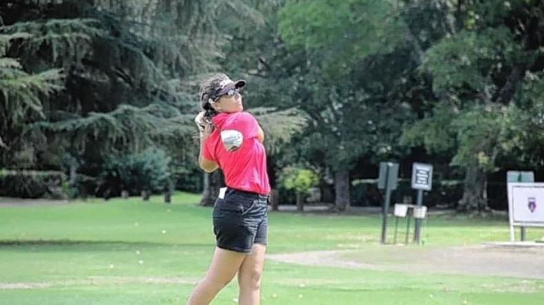 María Olivero en acción..