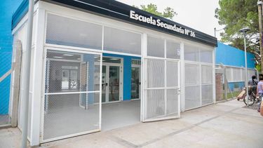 NUEVA. La secundaria Nº 36 de Del Viso es una de las que se inauguró recientemente.